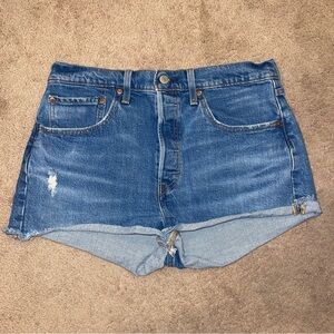 Levi’s 501 Original Fit High Rise Shorts - Size 30